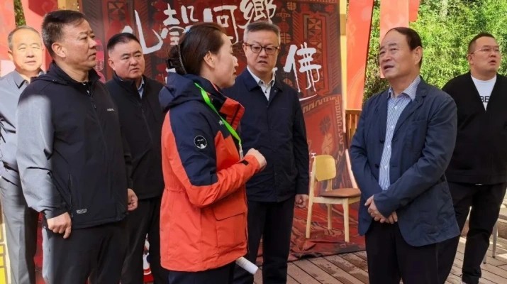 石培文董事长调研兰州石佛沟生态旅游示范区项目建设及景区运营工作